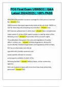 PO3 Final Exam USNSCC &vert; Q&A Latest 2024&sol;2025 &vert; 100&percnt; PASS