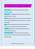 Texas Real Estate Principles 2 Questions  with 100&percnt; Correct Answers &vert; Graded A&plus;