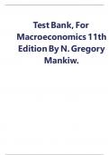 Test Bank&comma; For Macroeconomics 11th Edition By N&period; Gregory Mankiw&period;