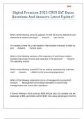 Digital Premium 2025 CBUS SAT Exam Questions And Answers Latest Update&excl;&excl;