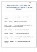 Digital Premium 2025 5000 SAT Vocabulary Words Exam With Actual Solution&excl;&excl;