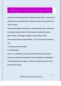 BEC CPA Exam Review Questions and  Answers 2024&sol;2025 &vert;A&plus; Score Assured