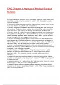 EAQ Chapter 1 Aspects of Medical-Surgical Nursing Exam 2025&sol;2026 Questions With Completed & Verified Solutions&period;