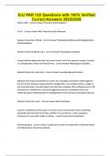 DJJ PAR 122 Questions with 100&percnt; Verified Correct Answers 2025&sol;2026