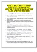 CGSC X100 COMPLETE EXAM QUESTIONS WITH CORRECT VERIFIED ANSWERS&lpar;GUARANTEED PASS&rpar; UPDATED 2024&sol;2025
