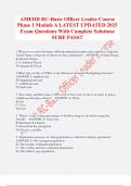 AMEDD RC-Basic Officer Leader Course  Phase 1 Module A LATEST UPDATED 2025 Exam Questions With Complete Solutions  SURE PASS&excl;&excl;   