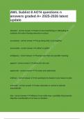 AWL Sublist 8 AO'H questions n answers graded A&plus; 2025-2026 latest update