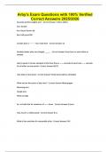 Arby's Exam Questions with 100&percnt; Verified Correct Answers 2025&sol;2026