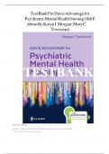 Test Bank for Davis Advantage for Townsend's Psychiatric Mental Health Nursing&comma; 11th Edition by Morgan QUESTIONS WITH 100&percnt; CORRECT ANSWERS&period;
