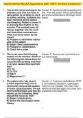 Dysrhythmia NCLEX Questions with 100&percnt; Verified Answers&excl;&excl;&excl;