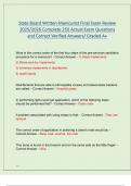 State Board Written-Manicurist Final Exam Review  2025&sol;2026 Complete 250 Actual Exam Questions  and Correct Verified Answers&sol; Graded A&plus; 