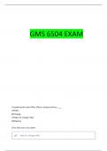 GMS6504 EXAM 2 QUESTIONS WITH 100&percnt; CORRECT ANSWERS