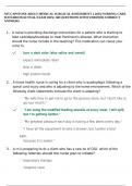 ATI CAPSTONE ADULT MEDICAL SURGICAL ASSESSMENT 2 2025&vert; NURSING CARE SCENARIOS&vert;ACTUAL EXAM 2025&vert;&vert; 168 QUESTIONS WITH VERIFIED CORRECT ANSWERS