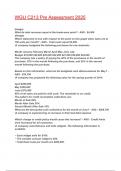 WGU C213 Pre Assessment 2025&sol;2026 Exam Questions With Verified & Completed Solutions&period;