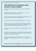 Package Deal For HCA Exams Questions & Answers Latest Update