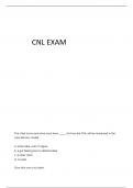 CNL TEST BANK QUESTIONS WITH ANSWERS GRADED A&plus;