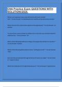CERTIFIED NURSING ASSISTANT &lpar;CNA&rpar; CERTIFICATION EXAM AND PRACTICE EXAM&sol;&sol;2025