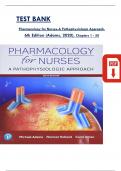 TEST BANK Pharmacology for Nurses-A Pathophysiologic Approach&comma; 6th Edition &lpar;Adams&comma; 2020&rpar;&comma; Chapters 1 - 50