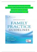 Family Practice Guidelines&comma; 5th Edition TEST BANK by Jill C&period; Cash&semi; Cheryl A&period; Glass&comma; Verified Chapters 1 - 23&comma; Complete Newest Version