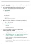 WGU D354 RECRUITMENT PLAN ACTUAL EXAM 2025 &vert; 90 QUESTIONS   WITH   ACCURATE SOLUTIONS