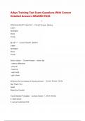 Arbys Training Test Exam Questions With Correct Detailed Answers GRADED PASS