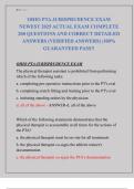 OHIO PTA JURISPRUDENCE EXAM  NEWEST 2025 ACTUAL EXAM COMPLETE  200 QUESTIONS AND CORRECT DETAILED  ANSWERS &lpar;VERIFIED ANSWERS&rpar; &vert;100&percnt;  GUARANTEED PASS&excl;&excl;
