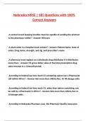 Nebraska MPJE &vert; 185 Questions with 100&percnt; Correct Answers