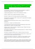 NATE Core and NATE Heat Pumps Exam Questions 100&percnt; Correct Answers New Update