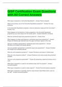  GISP Certification Exam Questions with All Correct Answers 