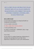HCCA-CHPC EXAM AND PRACTICE EXAM  NEWEST 2025 ACTUAL EXAM COMPLETE  300 QUESTIONS AND CORRECT DETAILED  ANSWERS &lpar;VERIFIED ANSWERS&rpar; &vert;100&percnt;  GUARANTEED PASS&excl;&excl;