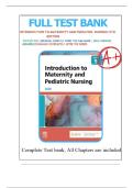 TEST BANK&period; Introduction to Maternity and Pediatric Nursing&period; 9th Edition by Gloria Leifer Chapter 1 to 34&period; 