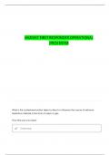 HAZARDOUS FRO MODULE 5 QUESTIONS WITH 100&percnt; CORRECT ANSWERS