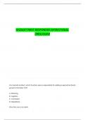HAZMAT FIRST RESPONDERS OPERATIONS PREP QUESTIONS WITH 100&percnt; CORRECT ANSWERS