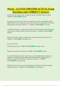 Praxis - Art 5134 UPDATED ACTUAL Exam  Questions and CORRECT Answers