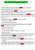 AQA A-LEVEL PHYSICS question and answer&lpar;2025&sol;2026&rpar;