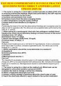 EXIT HESI COMPREHENSIVE B EVOLVE PRACTICE QUESTIONS WITH CORRECT ANSWERS LATEST UPDATE &vert;2025>26&vert;