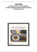 Test Bank for A Brief Introduction to the Old Testament  4 th  edition by Michael D&period; Coogan&comma; Cynthia R&period; Chapman  All Chapters Covered