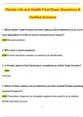 Florida Life and Health Final Exam &lpar;Latest 2025 &sol; 2026 Update&rpar; Questions and Verified Answers &vert; 100&percnt; Correct &vert; Grade A