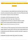 HESI Fundamentals V&period;2 Exam &lpar;Latest 2026 &sol; 2027 Update&rpar; Questions and Verified Answers &vert; 100&percnt; Correct &vert; Grade A