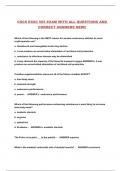 CSCS EXSC 505 EXAM WITH ALL QUESTIONS AND CORRECT ANSWERS NEW&excl;&excl;