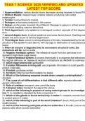 TEAS 7 SCIENCE 2025 VERIFIED AND UPDATED LATEST TOP SCORE