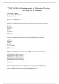 Fundamentals of Molecular Virology 2nd Edition Acheson Test Bank