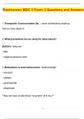 Rasmussen MDC 3 EXAM 2 STUDY BUNDLED PACKAGE with Questions and Answers &lpar;2025 &sol; 2026&rpar; &lpar;Verified Answers&rpar;