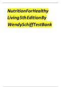  Test Bank for Nutrition For Healthy Living 5th Edition By Wendy Schiff&period;