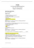 Test Bank to accompany Life&colon; The Science of Biology&comma; Tenth Edition &vert;Chapter 6&colon; Cell Membranes