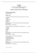 Test Bank to accompany Life&colon; The Science of Biology&comma; Tenth Edition &vert;Chapter 8&colon; Energy&comma; Enzymes&comma; and Metabolism