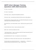 SMTP Arby's Manager Training Questions 100&percnt; Well Answered&period;
