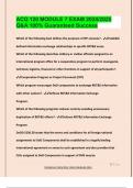 ACQ 120 MODULE 7 EXAM 2024&sol;2025  Q&A 100&percnt; Guaranteed Success