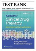 Abrams&rsquo; Clinical Drug Therapy Rationales for Nursing Practice&comma; 13th Edition