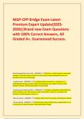  NIGP-CPP Bridge Exam Latest Premium Expert Update&lpar;2025-2026&rpar;&vert;Brand new Exam Questions with 100&percnt; Correct Answers&comma; All Graded A&plus;&comma; Guaranteed Success&period;
